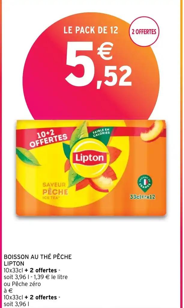 BOISSON AU THÉ PÊCHE LIPTON