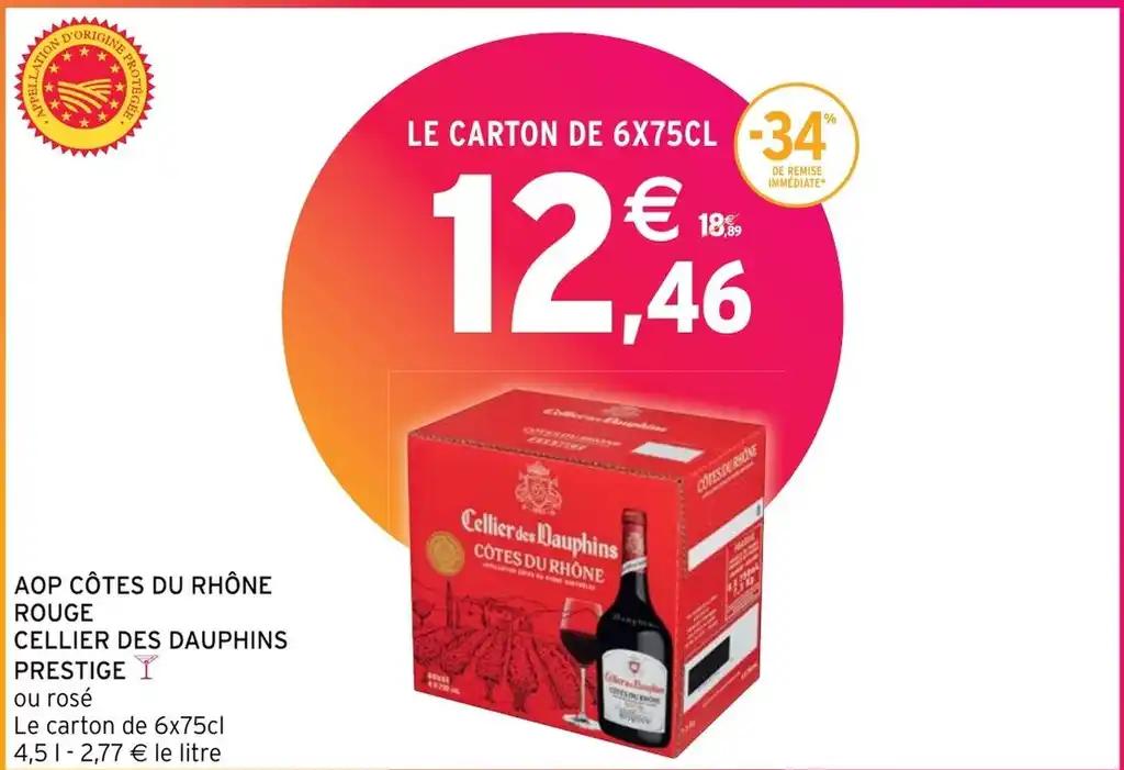 AOP CÔTES DU RHÔNE ROUGE CELLIER DES DAUPHINS PRESTIGE