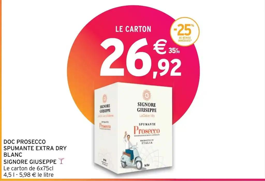 DOC PROSECCO SPUMANTE EXTRA DRY BLANC SIGNORE GIUSEPPE