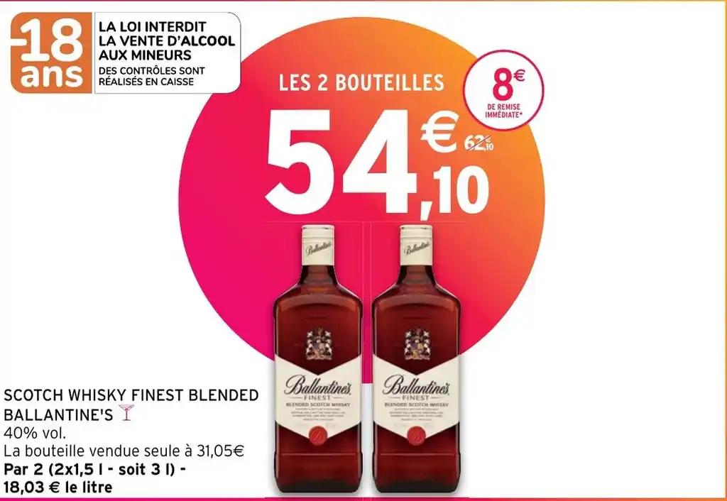 SCOTCH WHISKY FINEST BLENDED BALLANTINE'S
