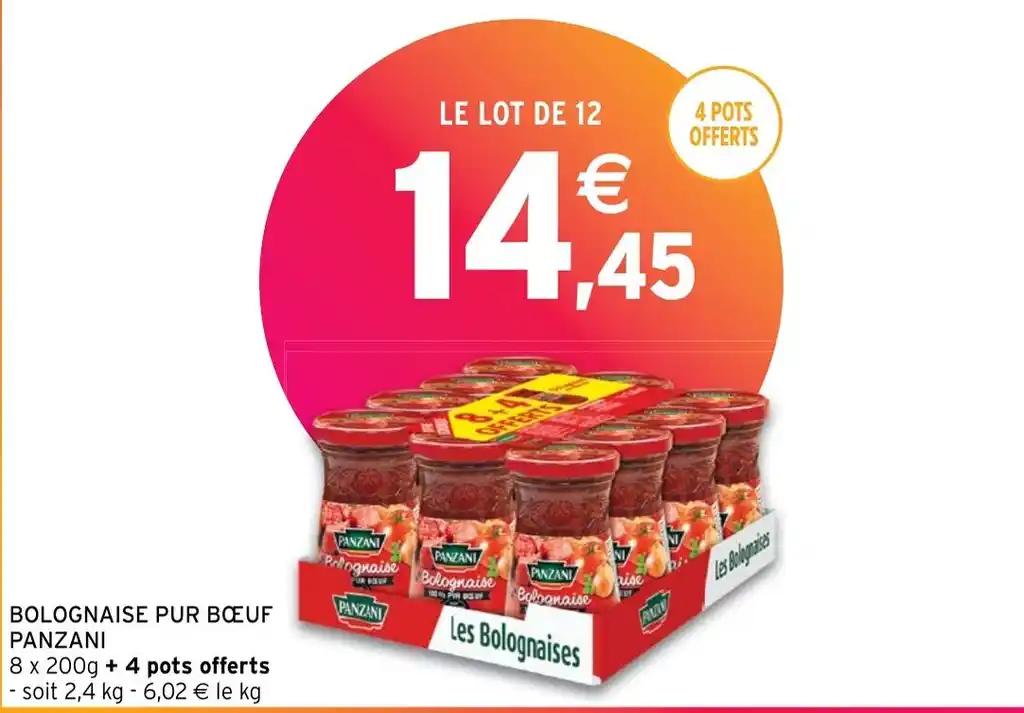 BOLOGNAISE PUR BŒUF PANZANI