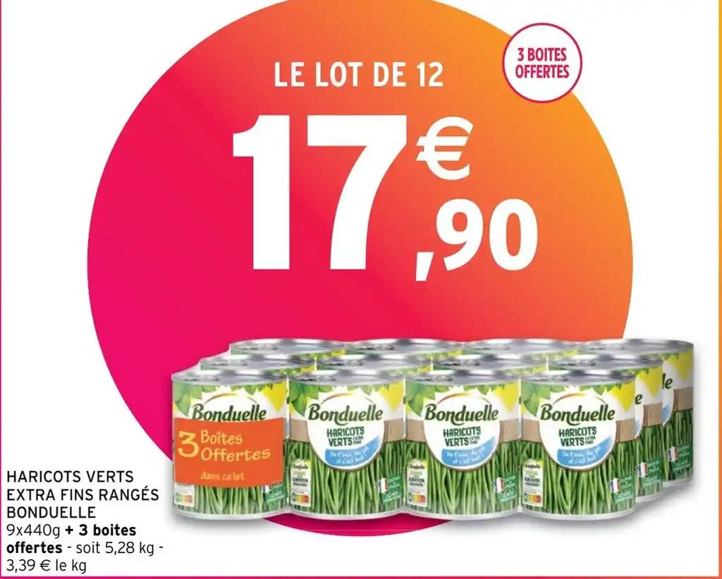 HARICOTS VERTS EXTRA FINS RANGÉS BONDUELLE