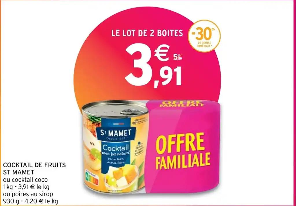 COCKTAIL DE FRUITS ST MAMET