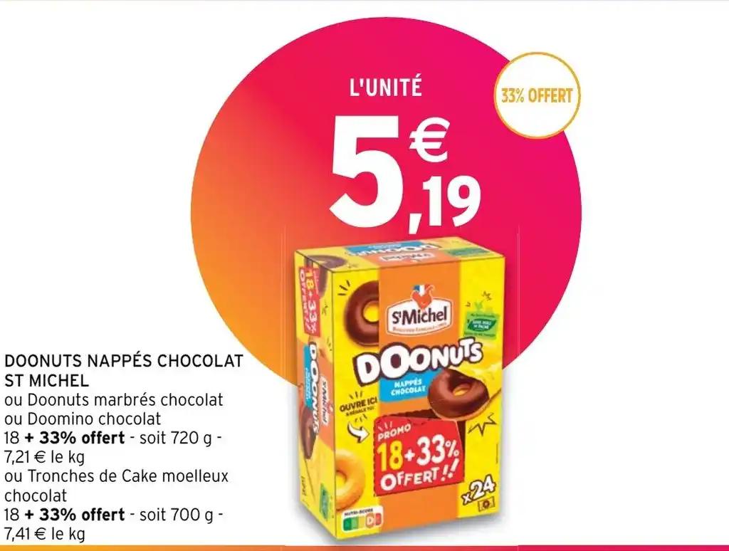 DOONUTS NAPPÉS CHOCOLAT ST MICHEL