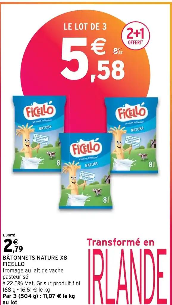 BÂTONNETS NATURE X8 FICELLO