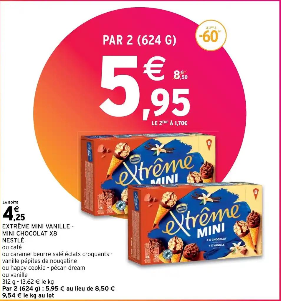 EXTRÊME MINI VANILLE - MINI CHOCOLAT X8 NESTLÉ