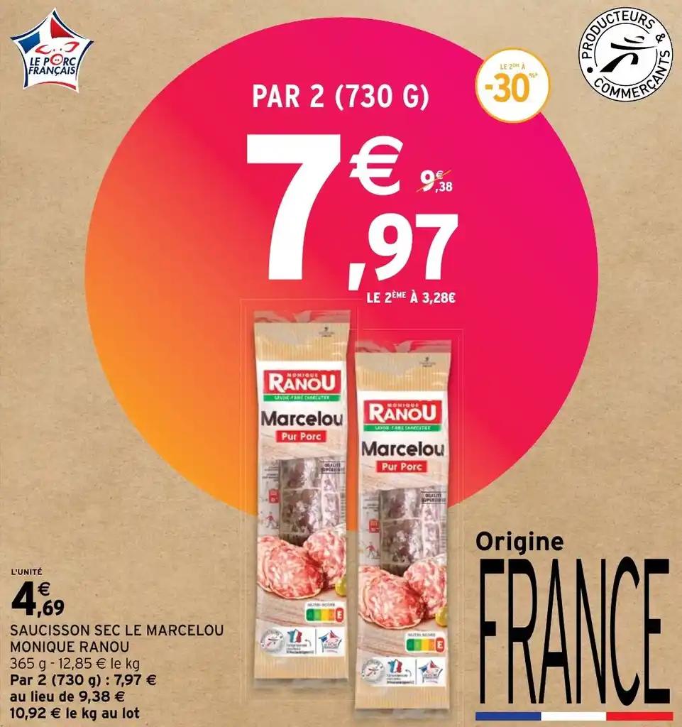 SAUCISSON SEC LE MARCELOU MONIQUE RANOU