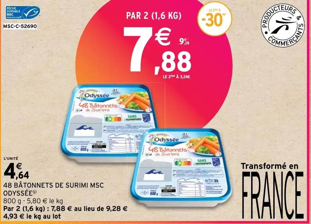 48 BÂTONNETS DE SURIMI MSC ODYSSÉE