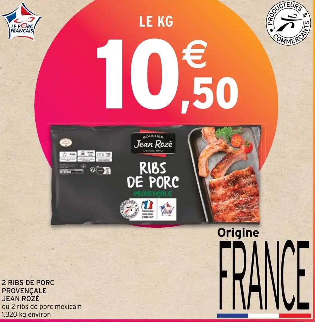 2 RIBS DE PORC PROVENÇALE JEAN ROZÉ