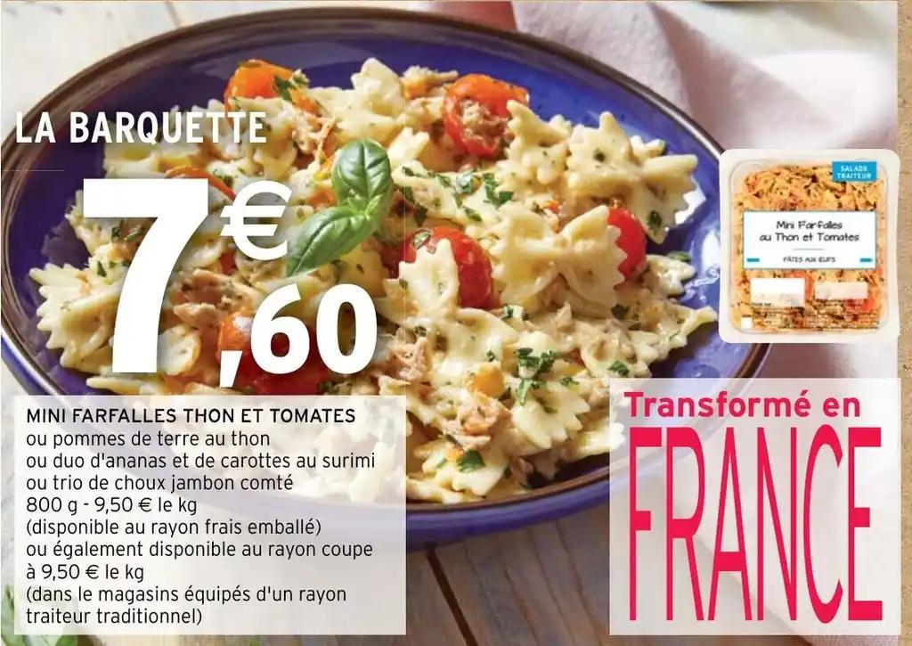 MINI FARFALLES THON ET TOMATES