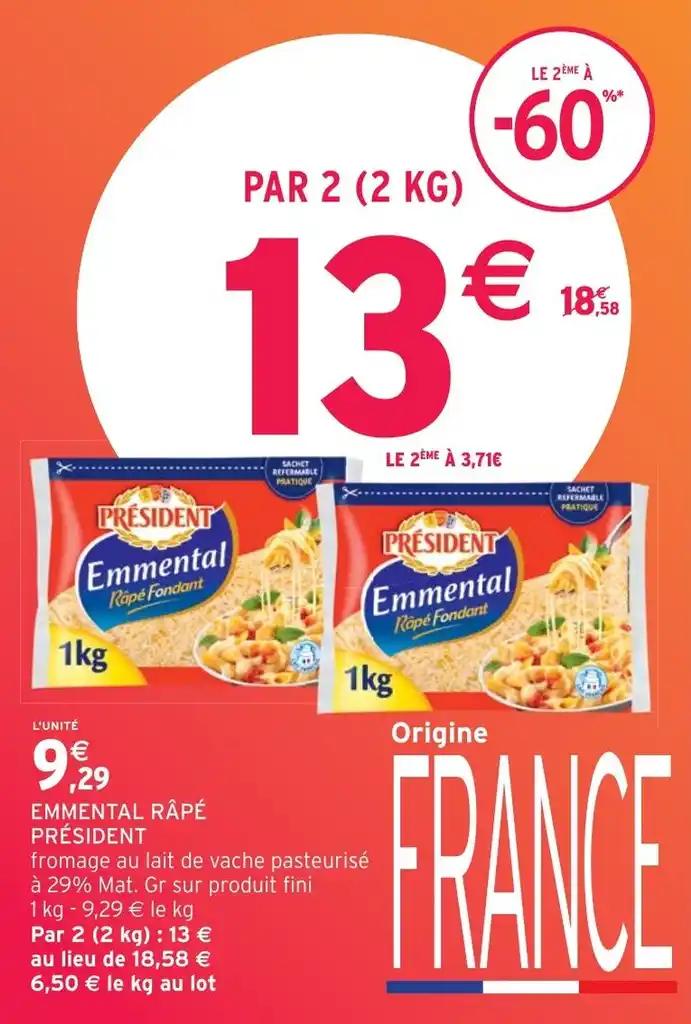 EMMENTAL RÂPÉ PRÉSIDENT