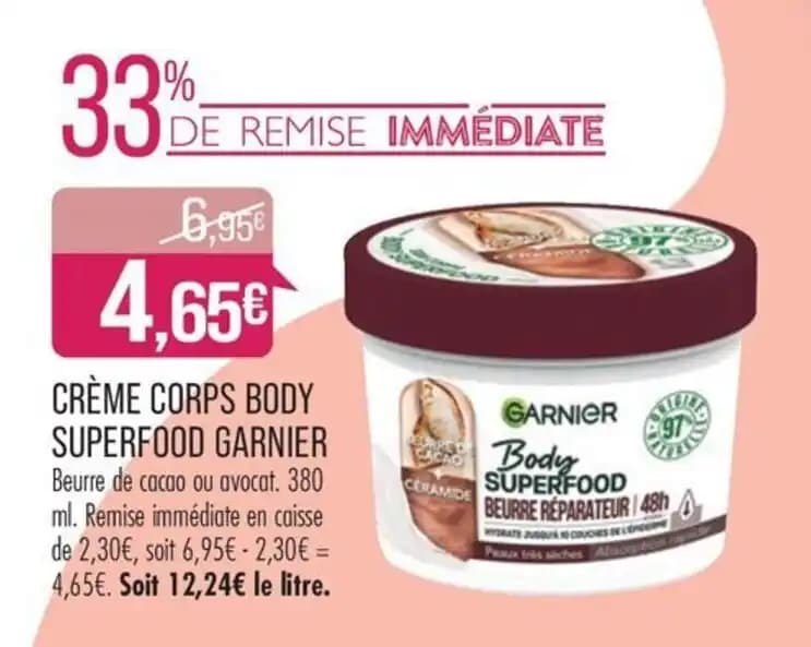 CRÈME CORPS BODY SUPERFOOD GARNIER