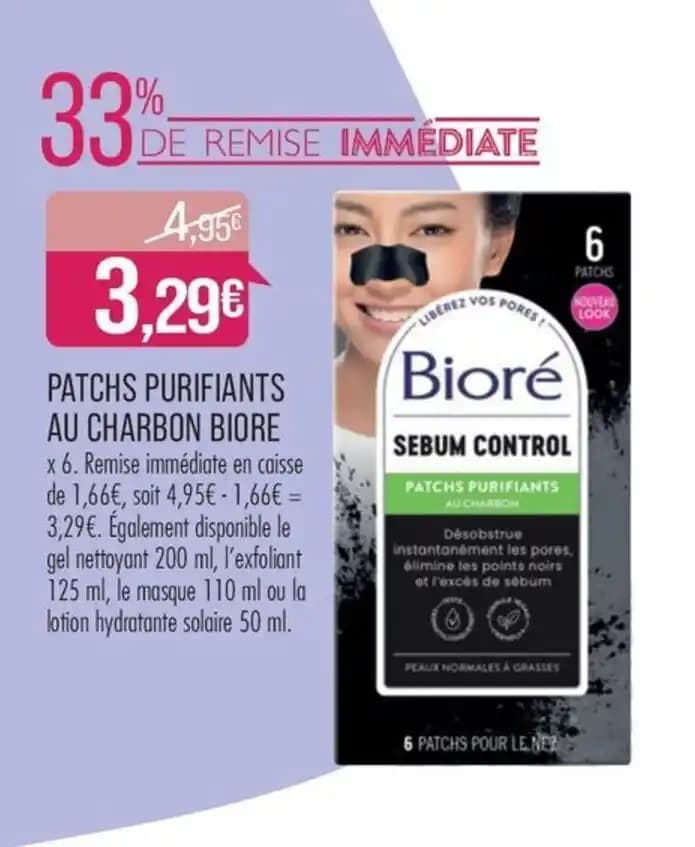 PATCHS PURIFIANTS AU CHARBON BIORE