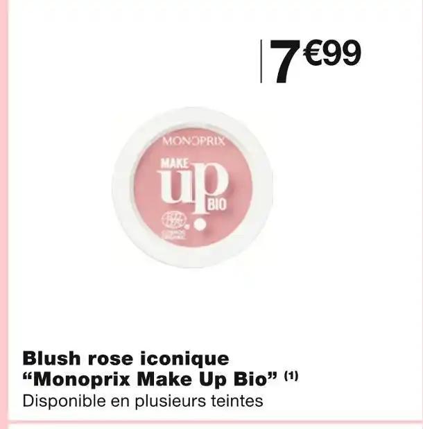 Monoprix Make Up Bio Blush rose iconique (1)