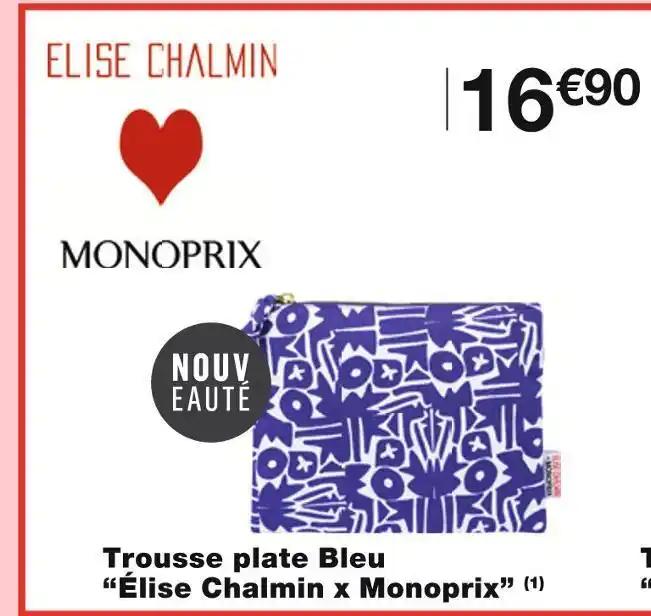 Élise Chalmin x Monoprix Trousse plate Bleu