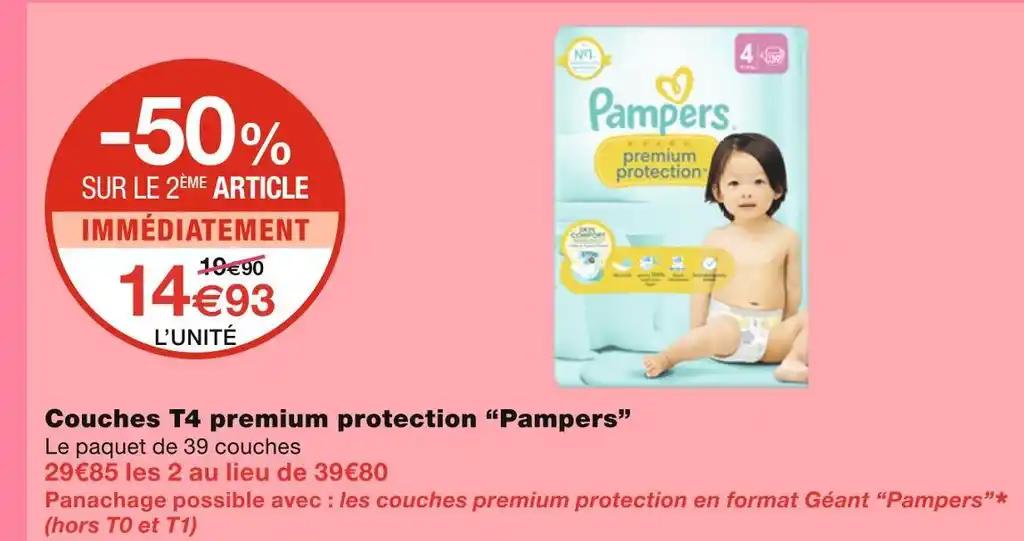 Pampers Couches T4 premium protection