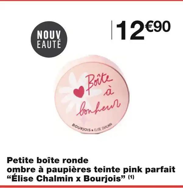 Élise Chalmin x Bourjois Petite boîte ronde ombre à paupières teinte pink parfait