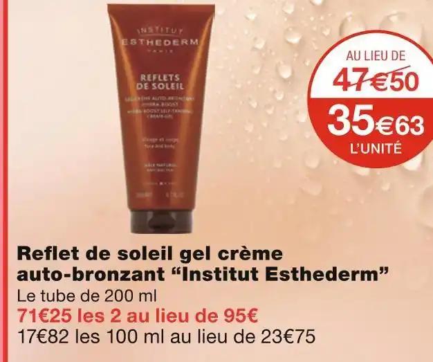 Institut Esthederm Reflet de soleil gel crème auto-bronzant