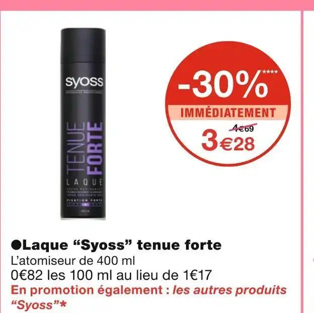 Syoss ●Laque tenue forte