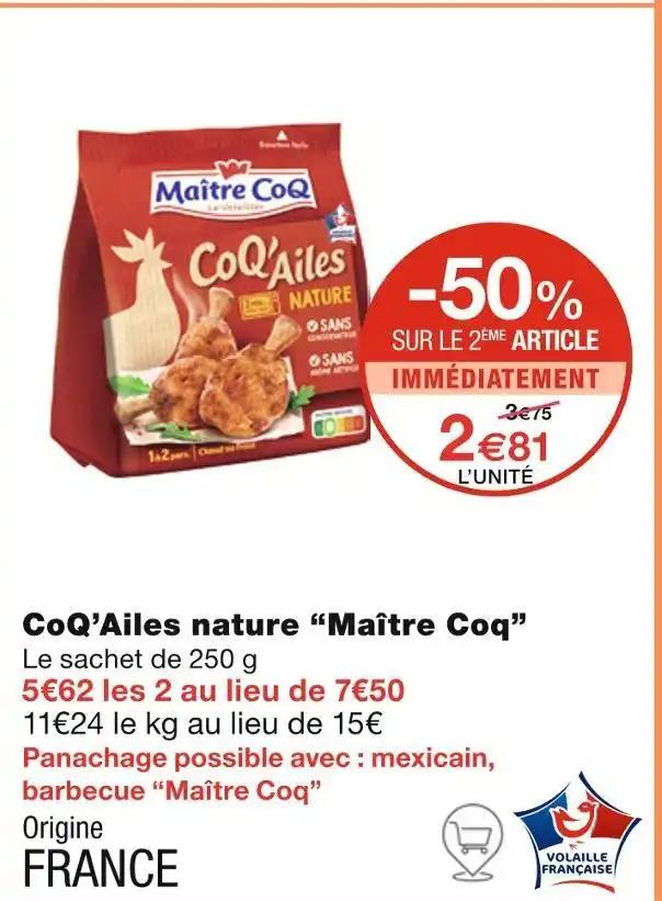 Maître Coq CoQ’Ailes nature