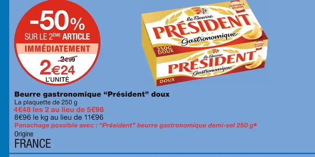 Président Beurre gastronomique doux