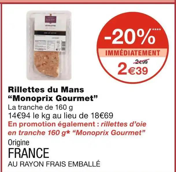 Monoprix Gourmet Rillettes du Mans