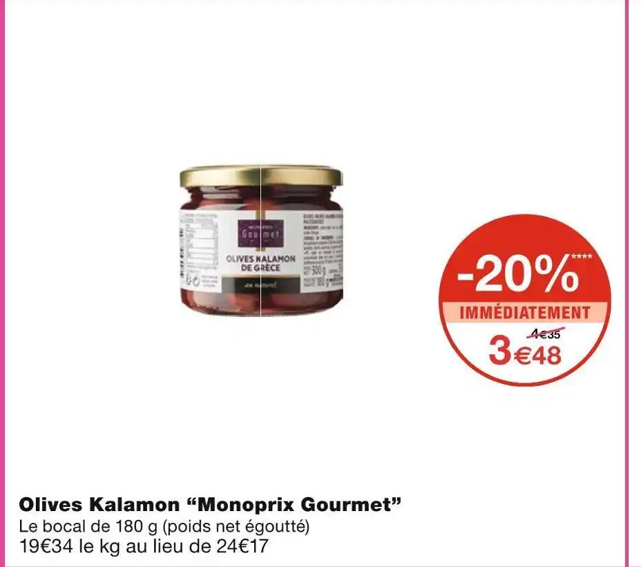 Monoprix Gourmet Olives Kalamon