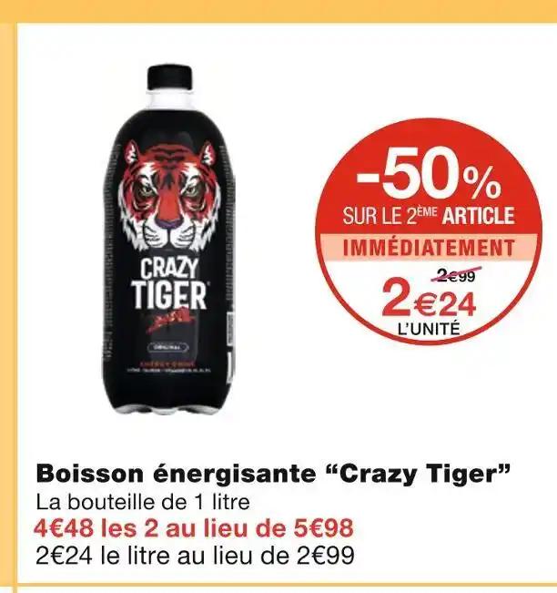 Crazy Tiger Boisson énergisante