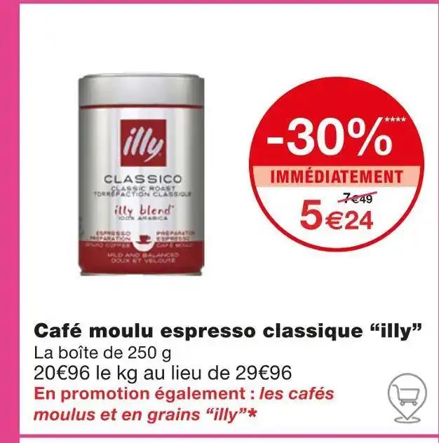 illy Café moulu espresso classique