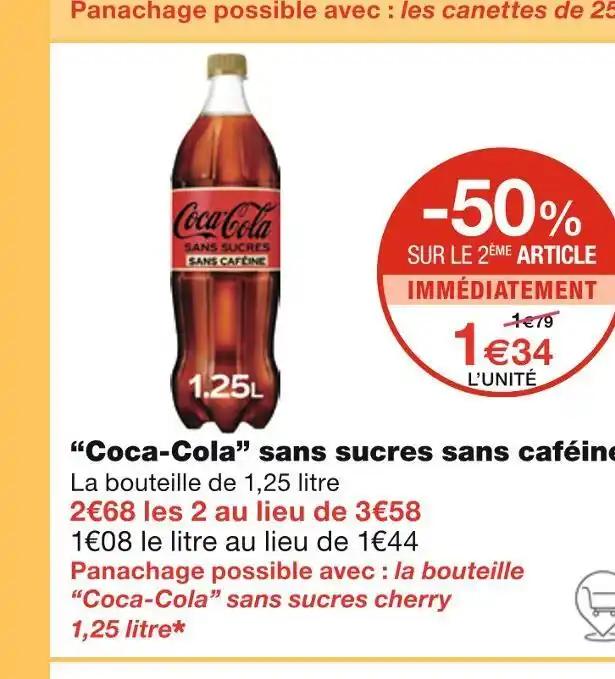 Coca-Cola Coca-Cola sans sucres sans caféine