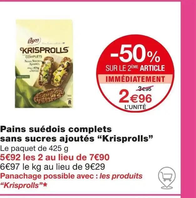 Krisprolls Pains suédois complets sans sucres ajoutés