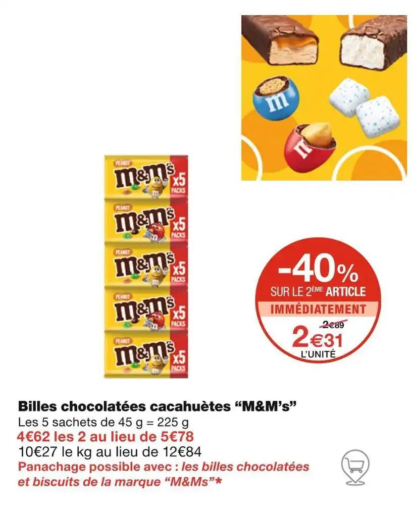 M&M’s Billes chocolatées cacahuètes
