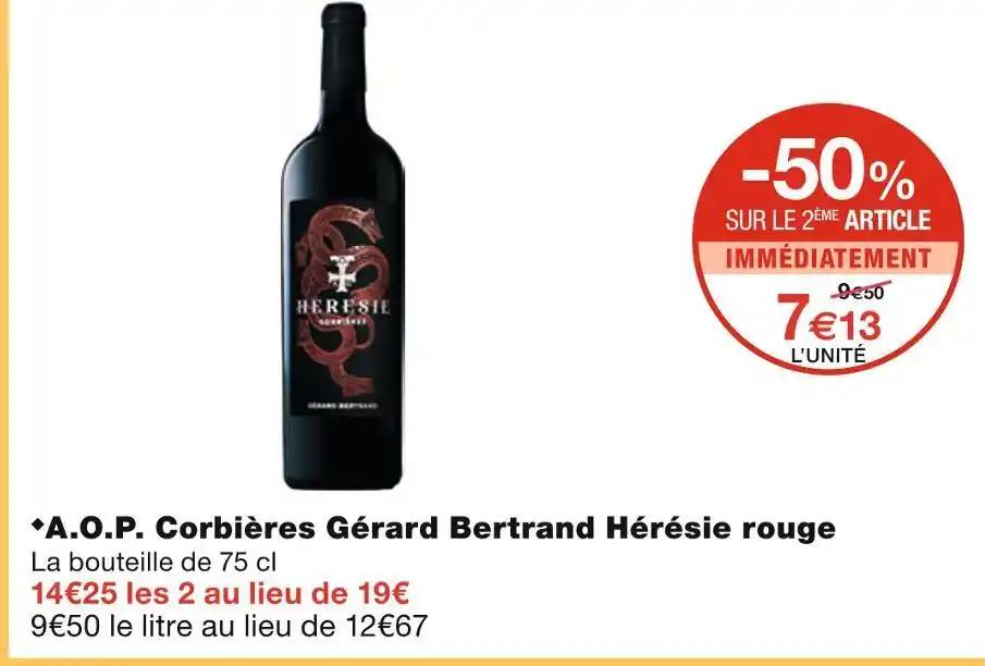Gérard Bertrand A.O.P. Corbières Hérésie rouge