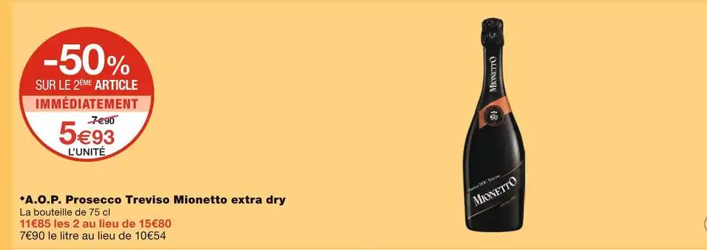 A.O.P. Prosecco Treviso Mionetto extra dry