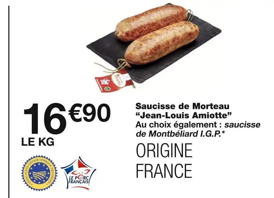Jean-Louis Amiotte Saucisse de Morteau