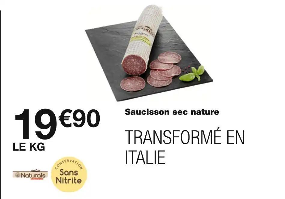 Naturals Saucisson sec nature