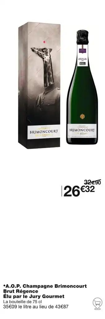Brimoncourt A.O.P. Champagne Brut Régence Élu par le Jury Gourmet