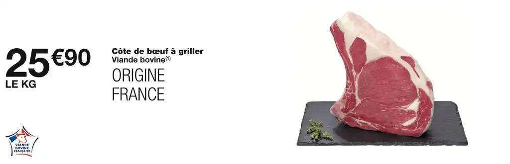 Côte de bœuf à griller