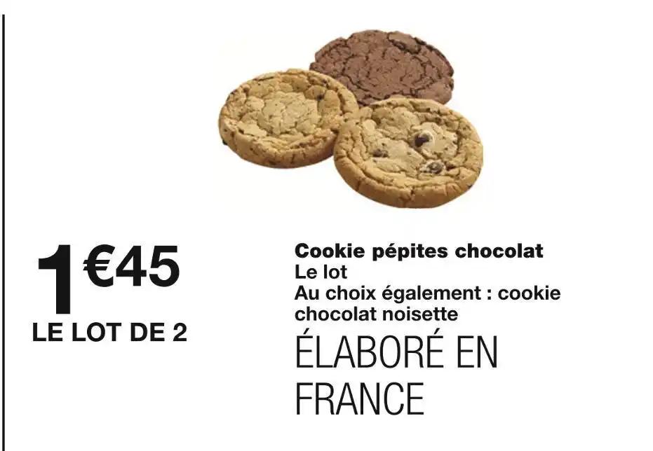 Cookie pépites chocolat