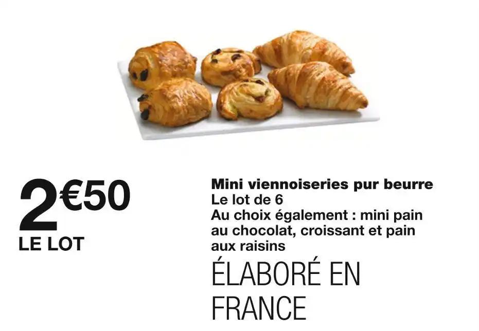 Mini viennoiseries pur beurre