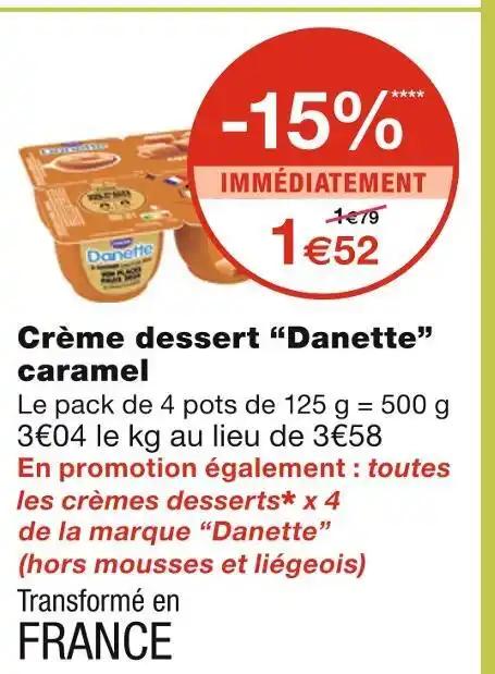 Danette Crème dessert caramel