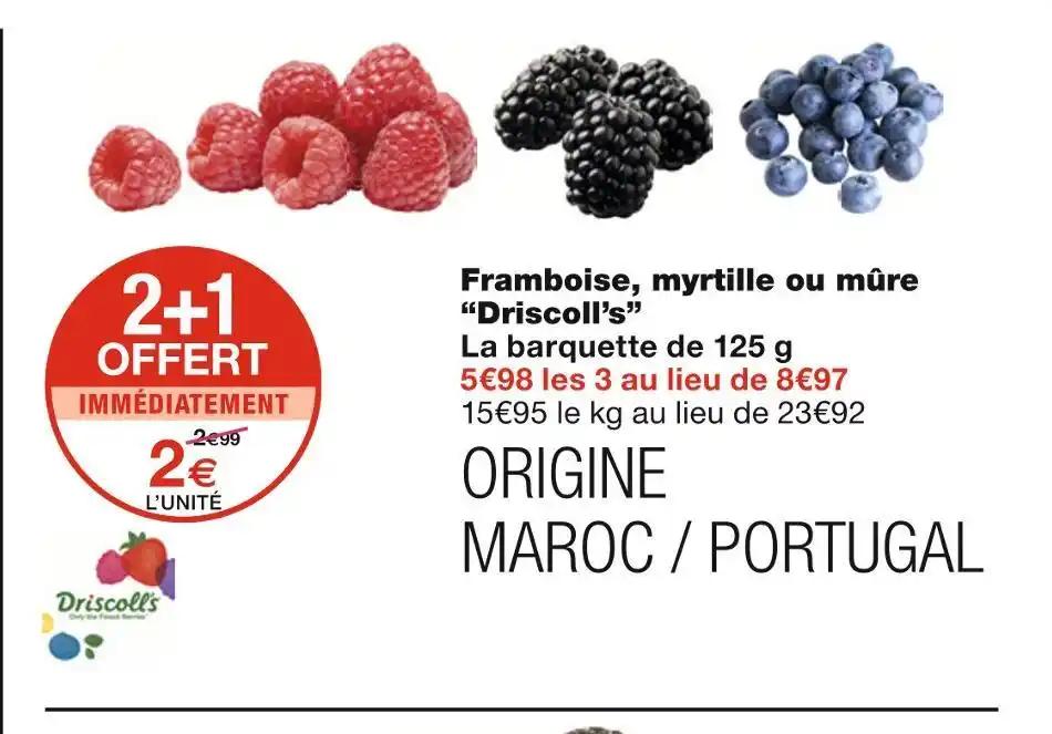 Driscoll’s Framboise, myrtille ou mûre