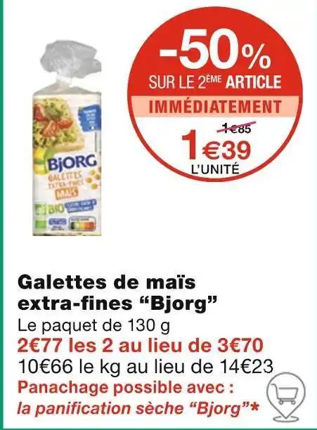Bjorg Galettes de maïs extra-fines
