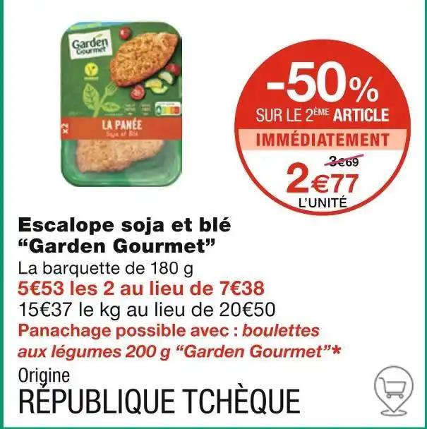 Garden Gourmet Escalope soja et blé