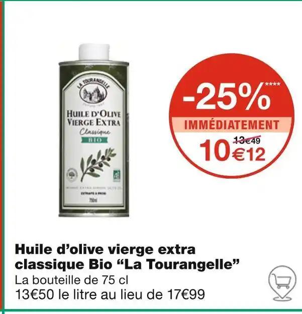 La Tourangelle Huile d’olive vierge extra classique Bio