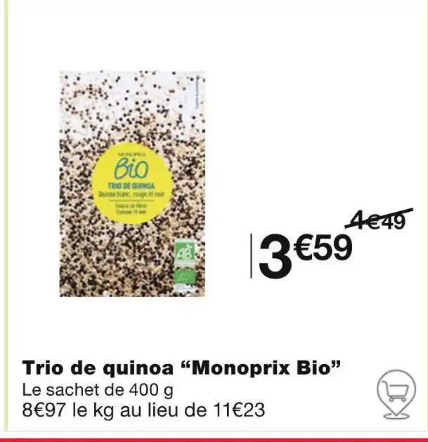 Monoprix Bio Trio de quinoa