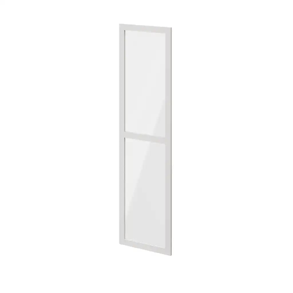 Porte battante verre transparent blanche GoodHome Atomia H. 187,2 x 49,7 cm