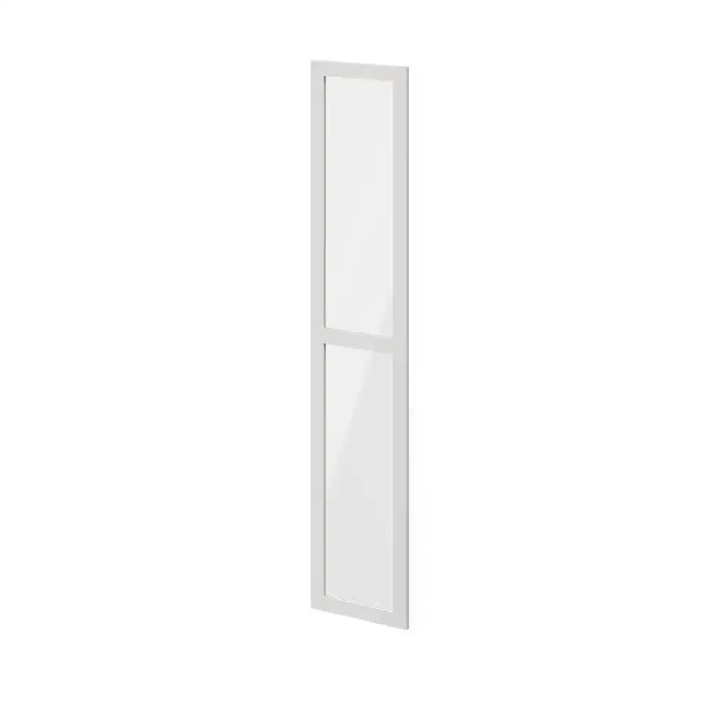 Porte battante blanche en verre GoodHome Atomia H. 187,2 x L. 37,2 cm