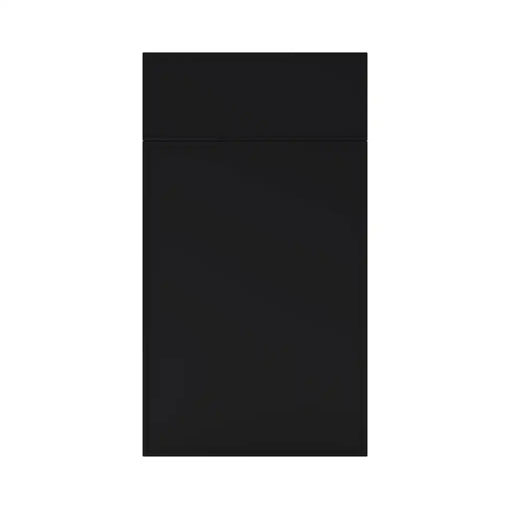 Façade de cuisine 1 porte et 1 tiroir Pasilla noir mat l. 40 cm x H. 72 cm GoodHome