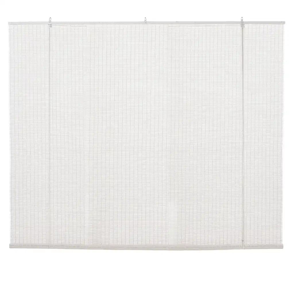 Store enrouleur bambou Colours Java blanc 180 x 180 cm